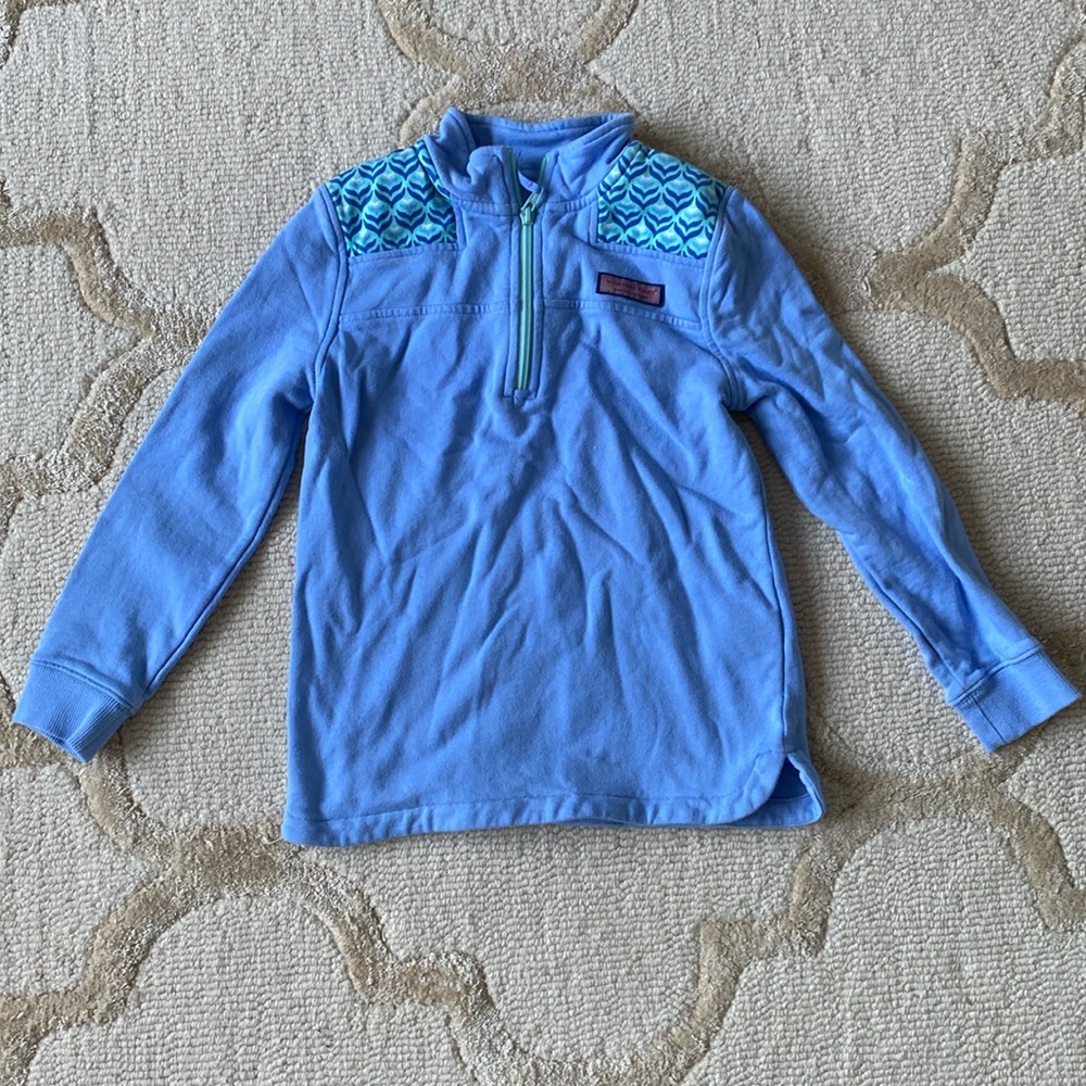 Vineyard Vines blue cotton quarter zip